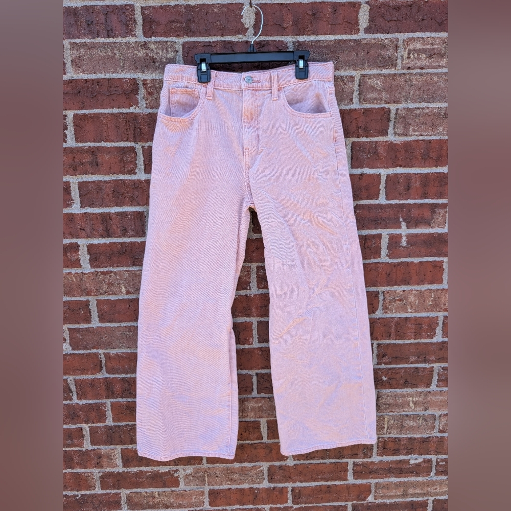 Old Navy Pink Straight-Leg Jeans